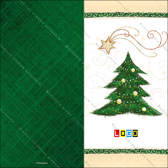 karnet świąteczny - wzór BN3-234 awers