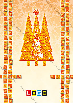 kartka świąteczne - wzór BZ1-396 awers